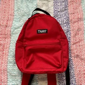 TNA red mini backpack